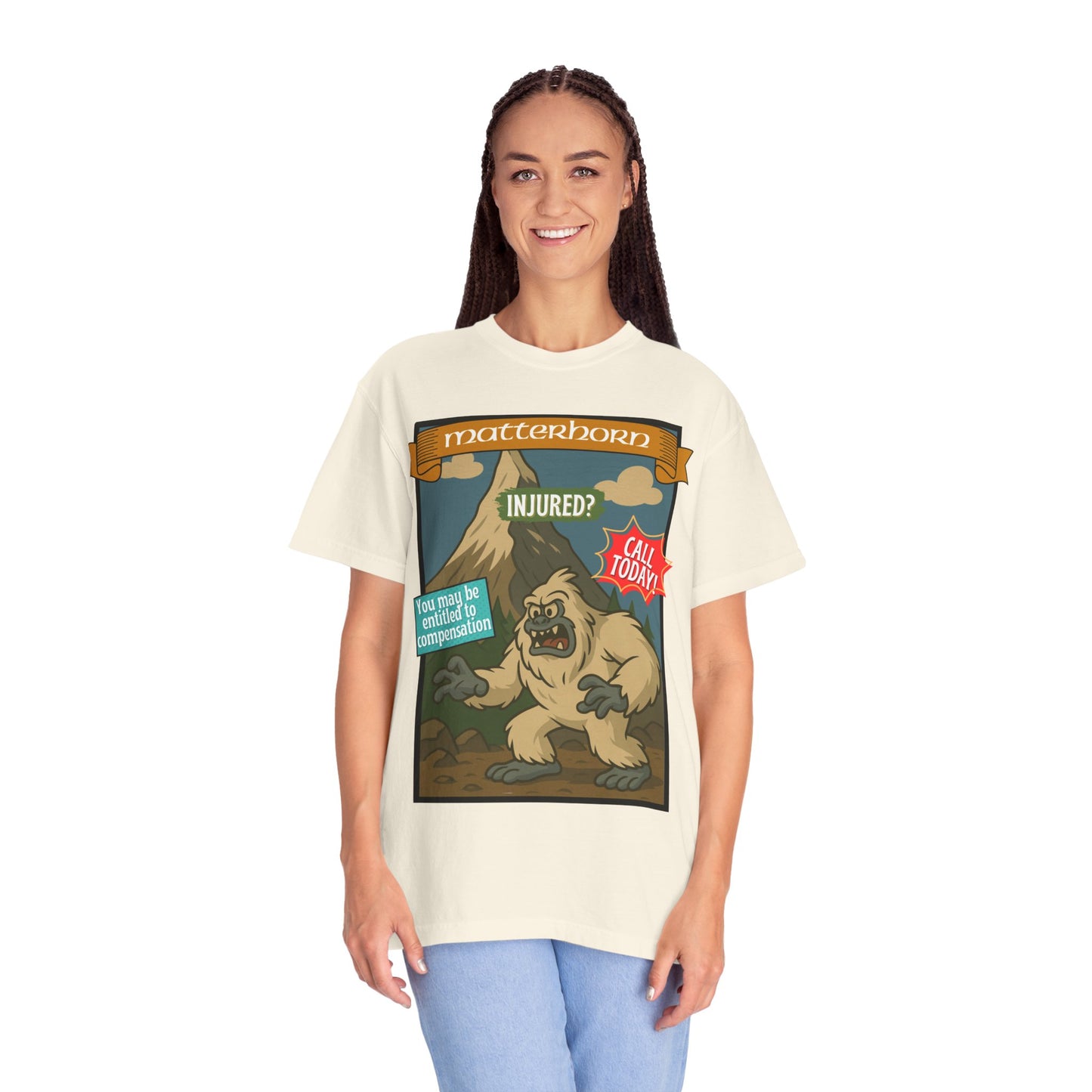 Yeti Injury Claims T-Shirt - Unisex Vintage Style