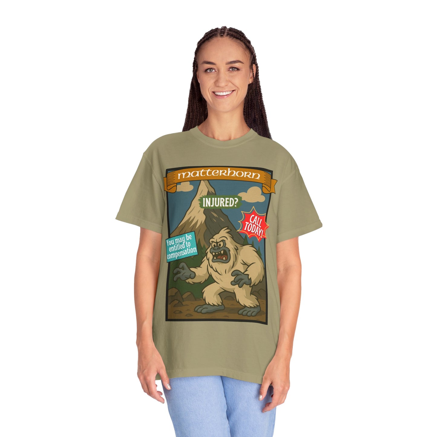 Yeti Injury Claims T-Shirt - Unisex Vintage Style