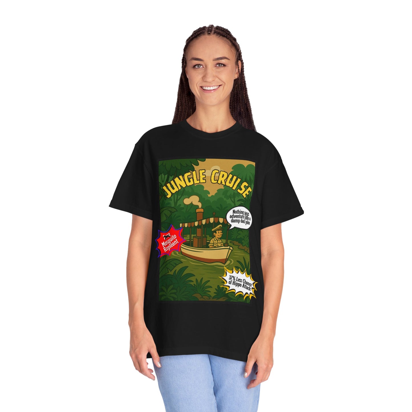 Adventure Jungle Cruise T-Shirt - Unisex Garment-Dyed Tee for Fun Jungle Lovers