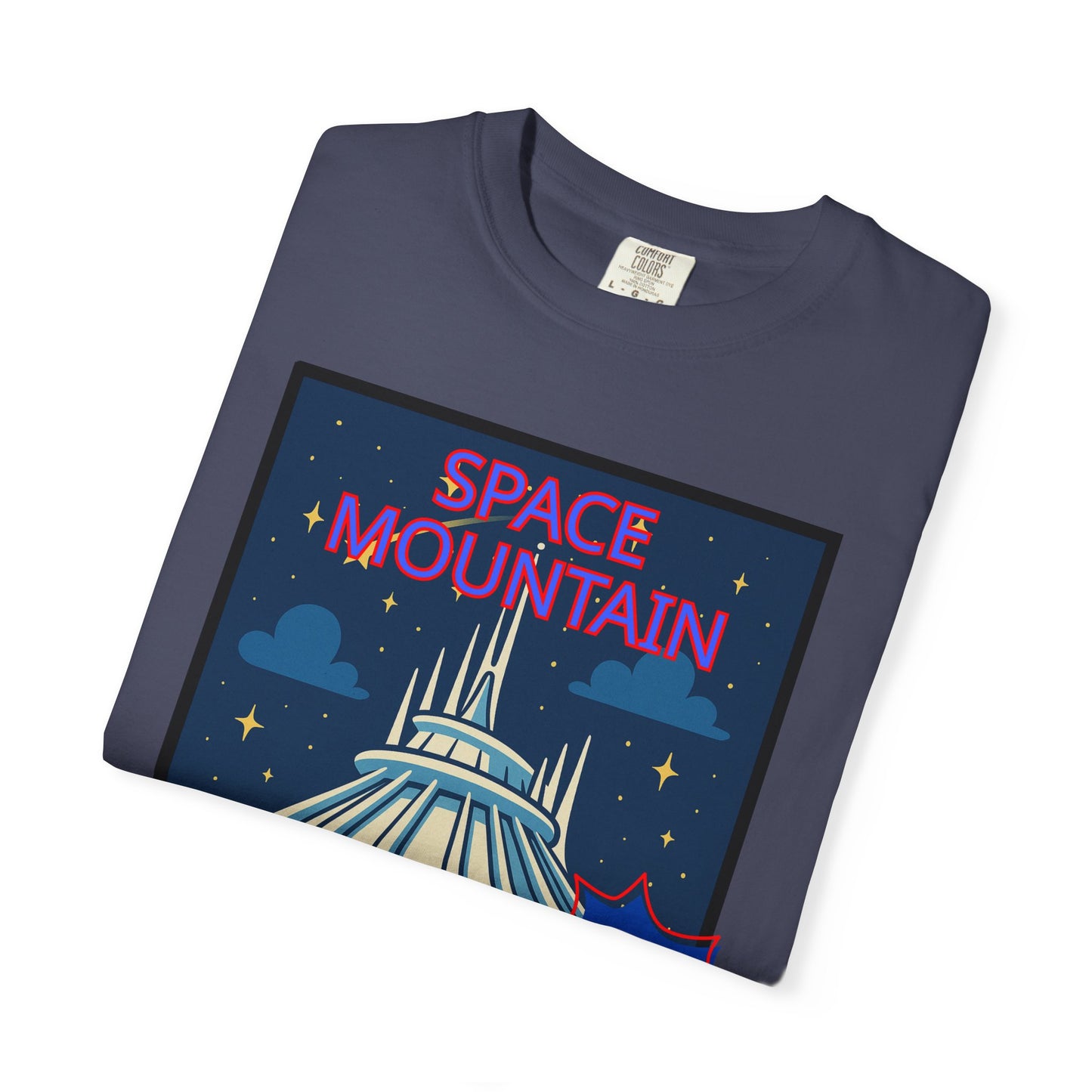 Space Mountain Retro Graphic T-Shirt - Unisex, Perfect for Theme Park Lovers