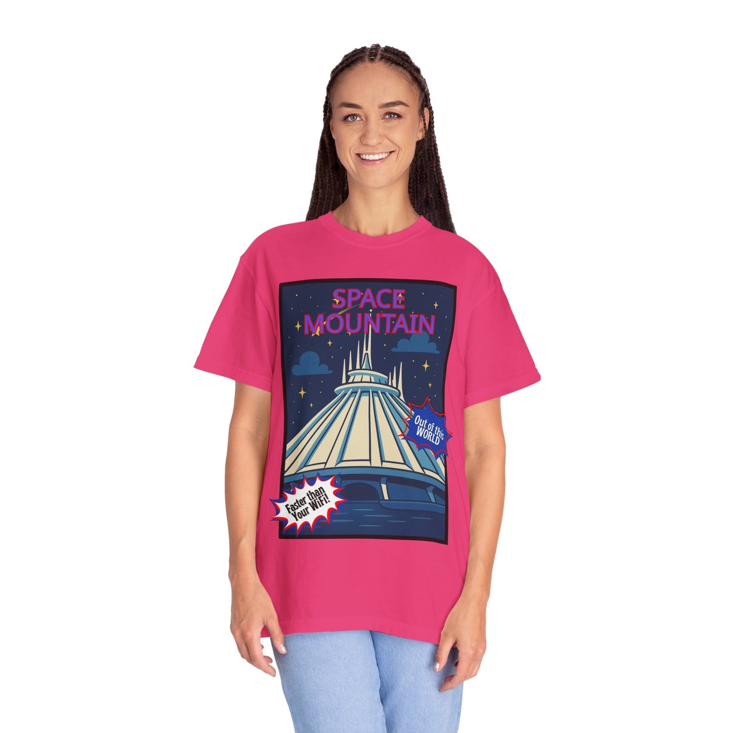 Space Mountain Retro Graphic T-Shirt - Unisex, Perfect for Theme Park Lovers