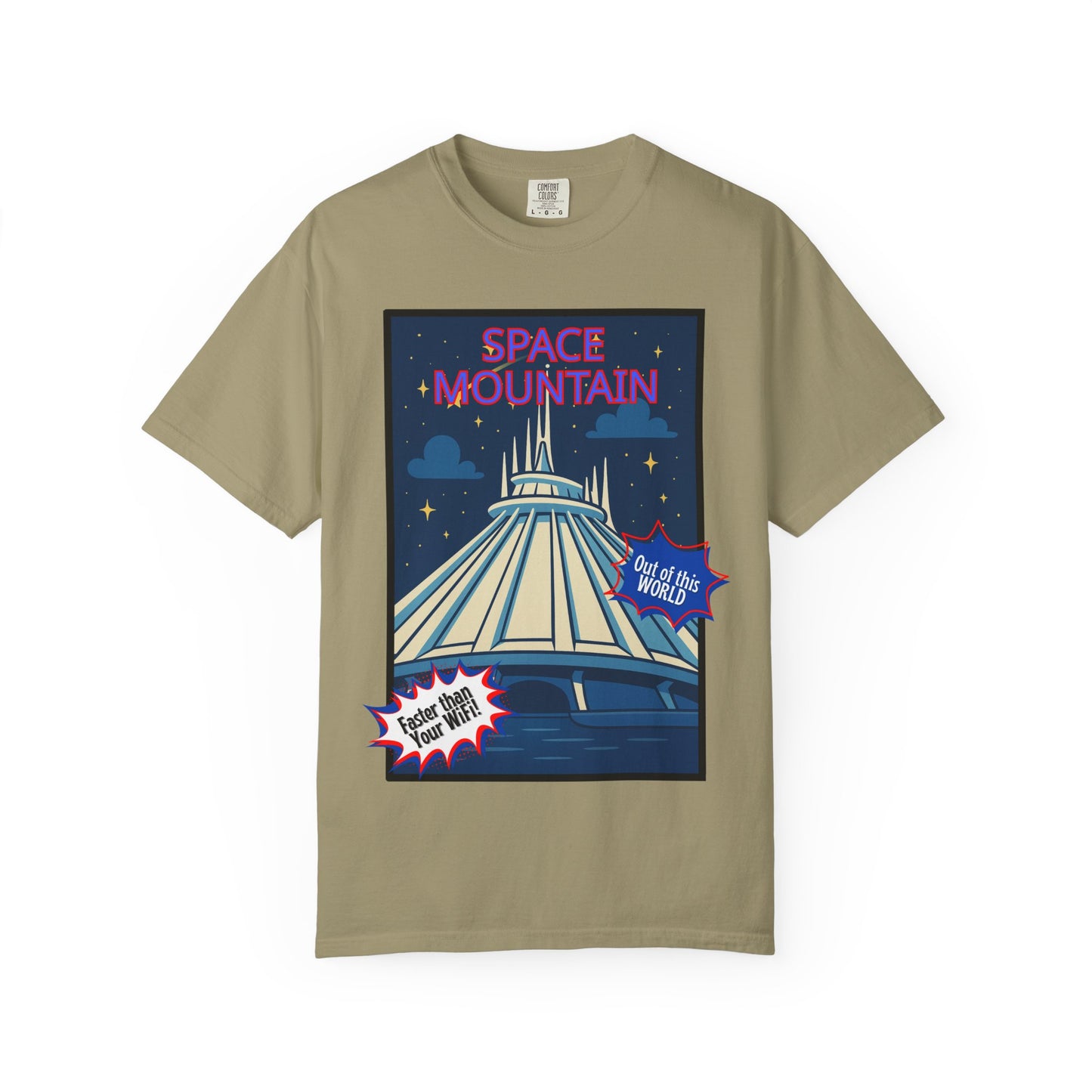 Space Mountain Retro Graphic T-Shirt - Unisex, Perfect for Theme Park Lovers