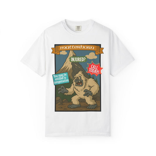 Yeti Injury Claims T-Shirt - Unisex Vintage Style
