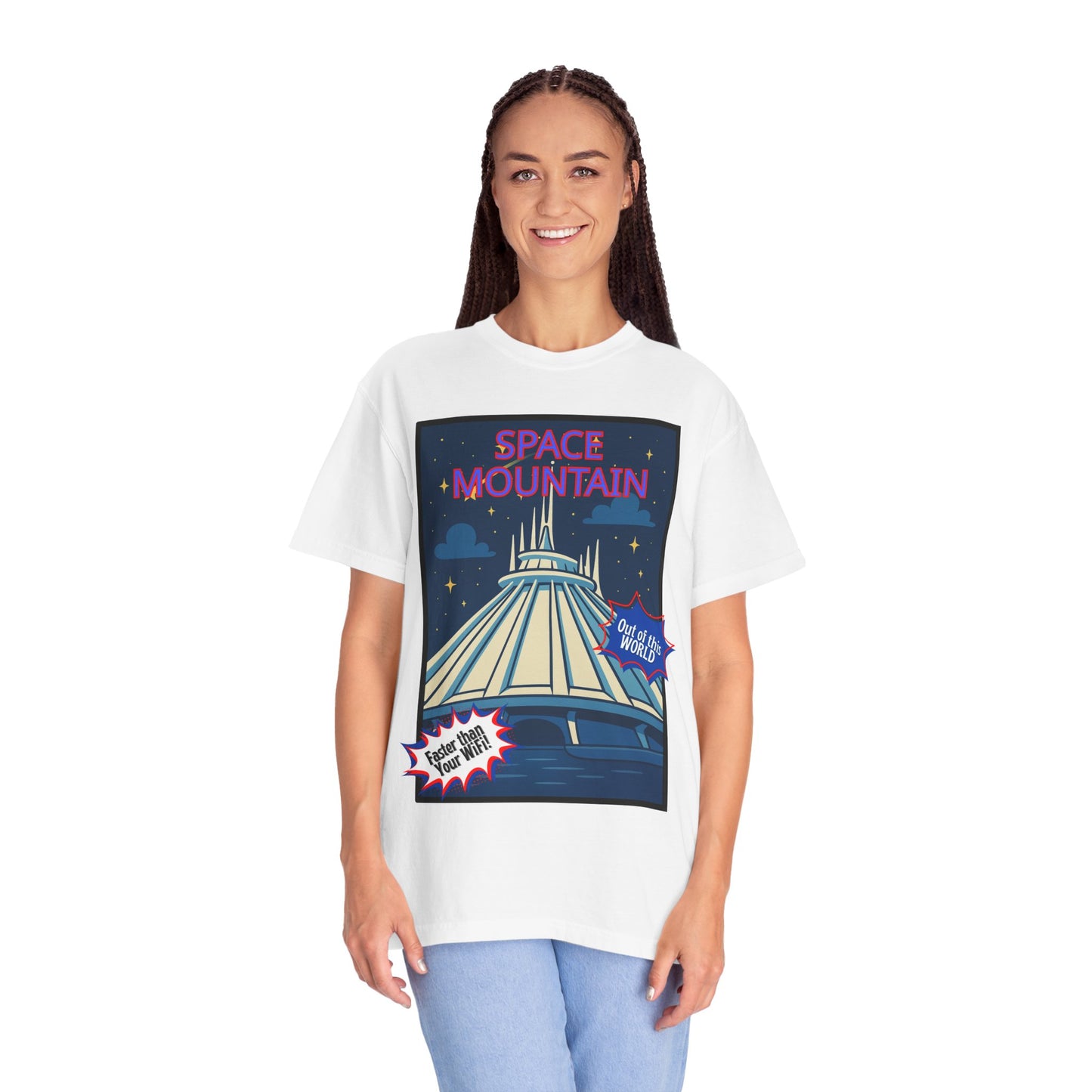 Space Mountain Retro Graphic T-Shirt - Unisex, Perfect for Theme Park Lovers
