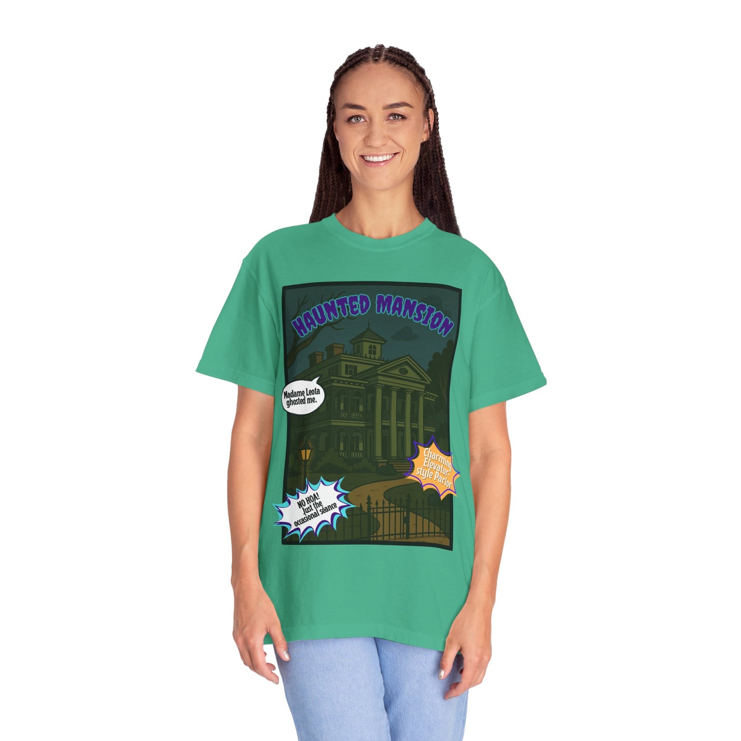 Haunted Mansion Unisex T-shirt - Spooky Graphic Tee for Halloween Lovers
