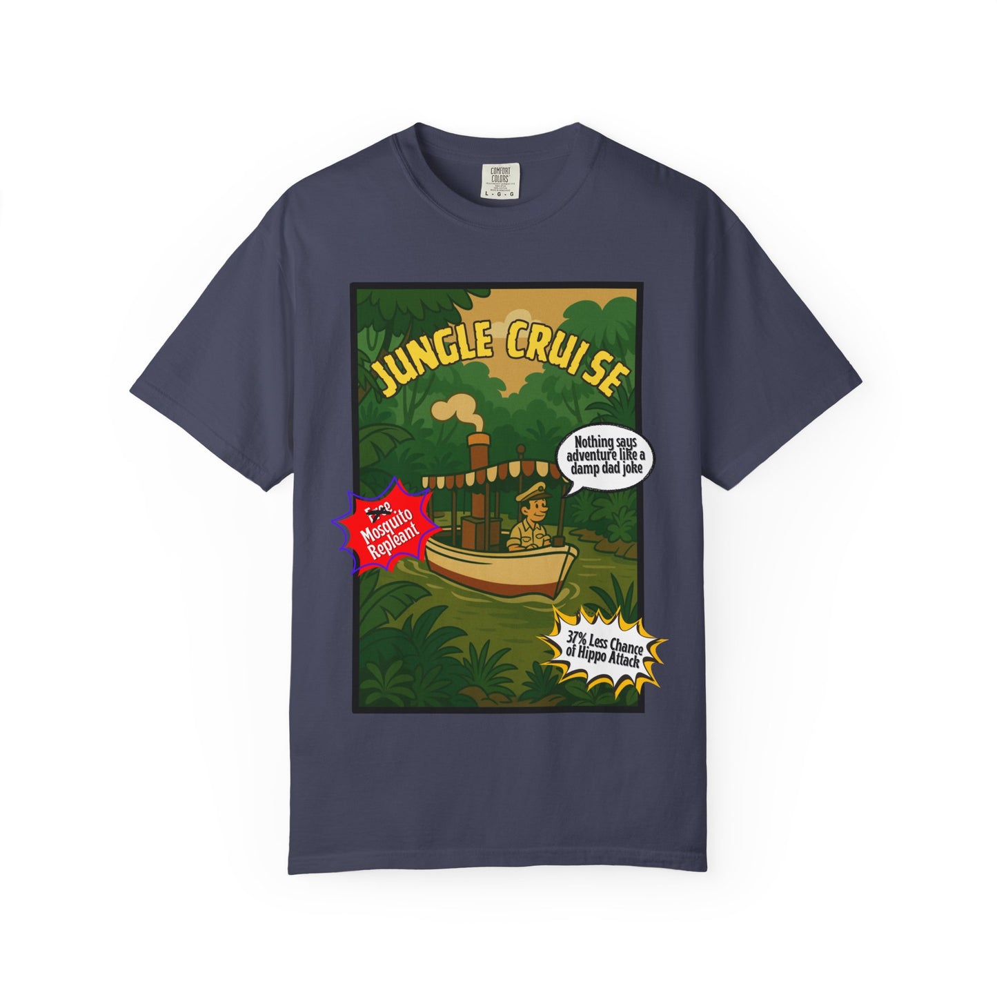 Adventure Jungle Cruise T-Shirt - Unisex Garment-Dyed Tee for Fun Jungle Lovers