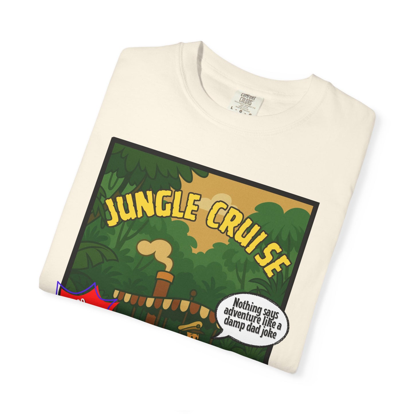 Adventure Jungle Cruise T-Shirt - Unisex Garment-Dyed Tee for Fun Jungle Lovers