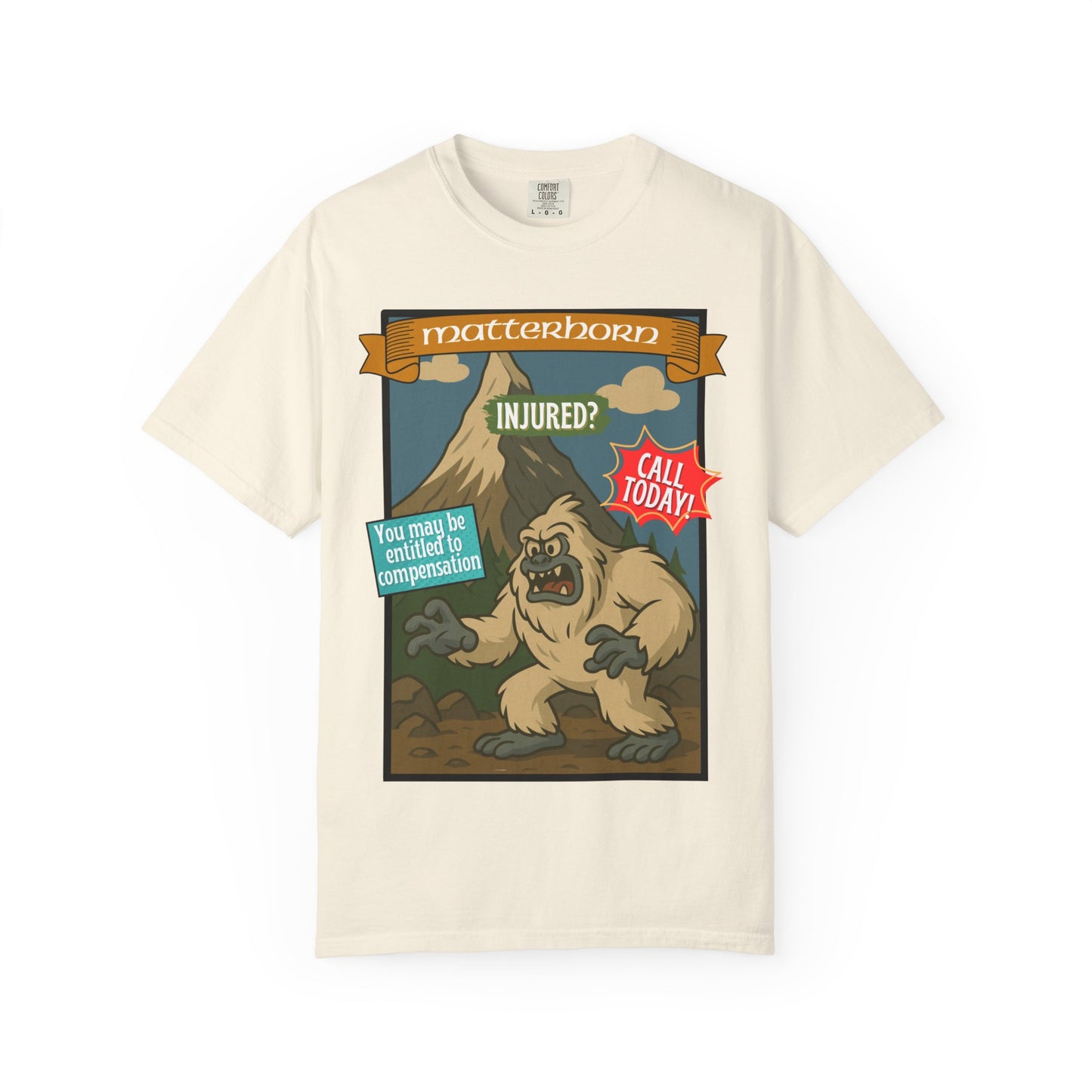 Yeti Injury Claims T-Shirt - Unisex Vintage Style