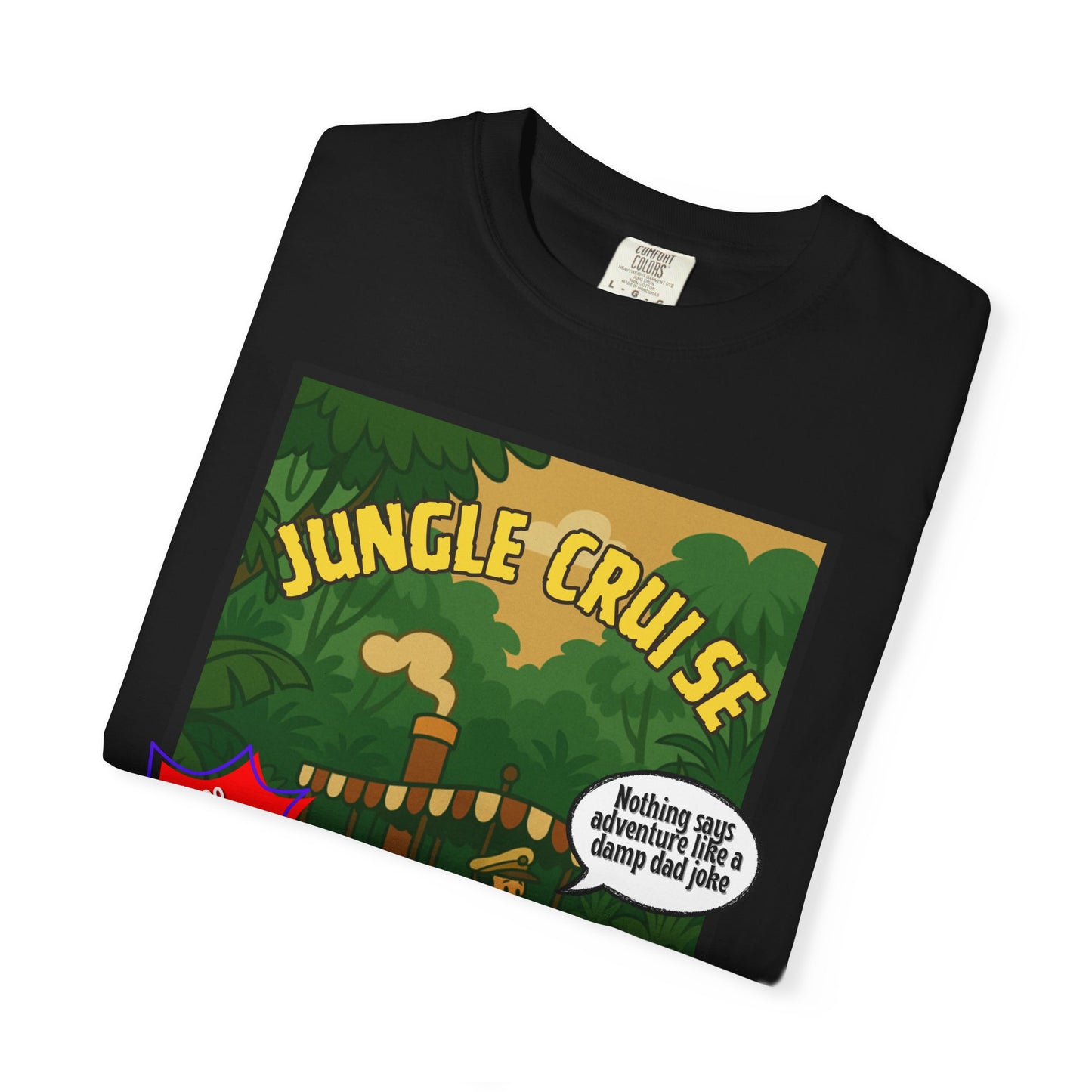Adventure Jungle Cruise T-Shirt - Unisex Garment-Dyed Tee for Fun Jungle Lovers